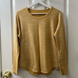 Gold Long Sleeve Sweater Top